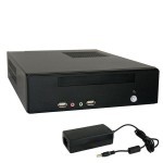 LC-Power LC-1320mi svart flktls Mini-ITX chassi extern 75W ntdel