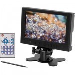 7" TFT Monitor Touchscreen VGA, USB, AV-port, Dubbla ljud och videoingngar svart